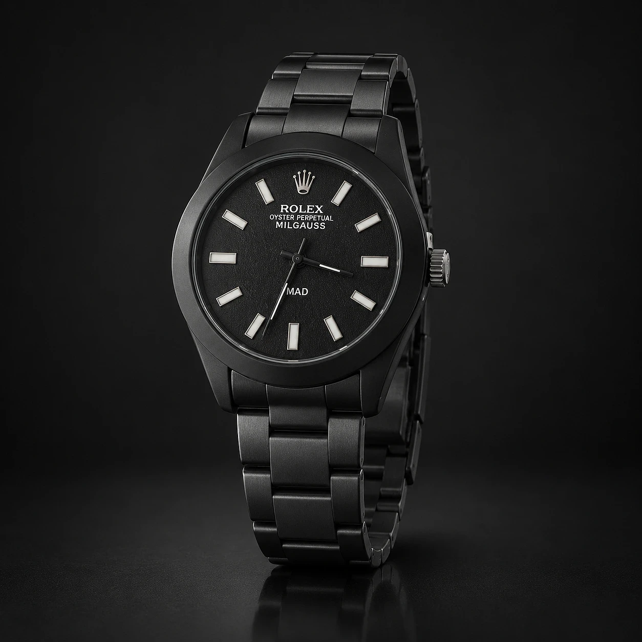 Montre Homme Black Edition – Cadran Noir & Bracelet Métallique